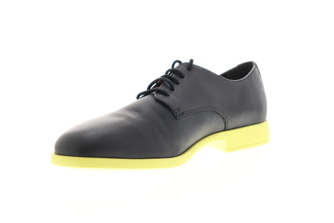 Camper Truman K100243-005 Mens Black Leather Low Top Plain Toe Oxfords Shoes