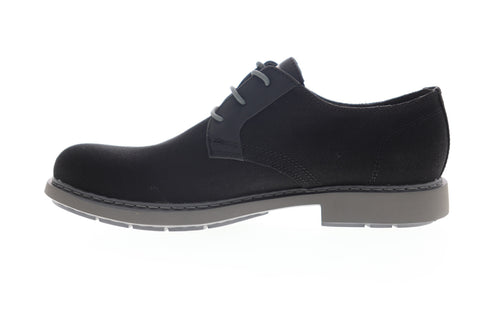 Camper Neuman K100359-005 Mens Black Canvas Low Top Plain Toe Oxfords Shoes