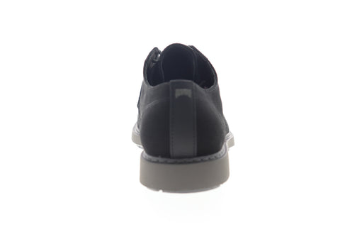 Camper Neuman K100359-005 Mens Black Canvas Low Top Plain Toe Oxfords Shoes