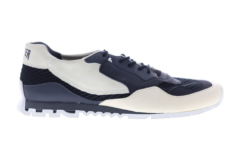 Camper Nothing K100436-007 Mens Black Nubuck Leather Low Top Euro Sneakers Shoes