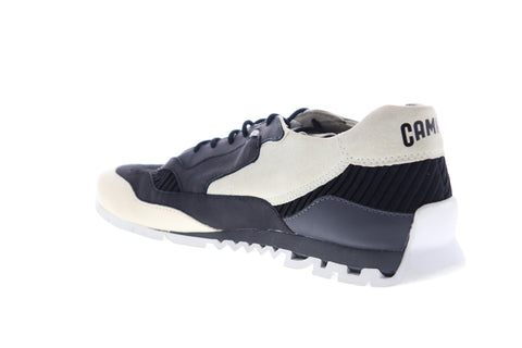 Camper Nothing K100436-007 Mens Black Nubuck Leather Low Top Euro Sneakers Shoes