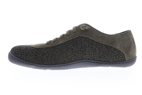Camper Peu K100448-003 Mens Green Leather Lace Up Low Top Sneakers Shoes
