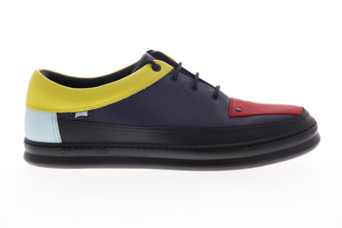 Camper Tws K100472-005 Mens Blue Leather Low Top Lace Up Euro Sneakers Shoes