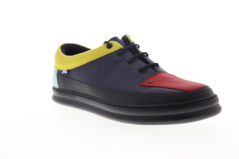 Camper Tws K100472-005 Mens Blue Leather Low Top Lace Up Euro Sneakers Shoes