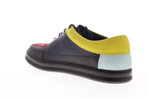 Camper Tws K100472-005 Mens Blue Leather Low Top Lace Up Euro Sneakers Shoes