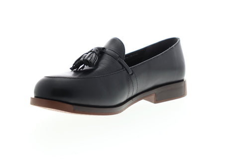Camper Bowie K200074-005 Womens Black Leather Slip On Loafer Flats Shoes