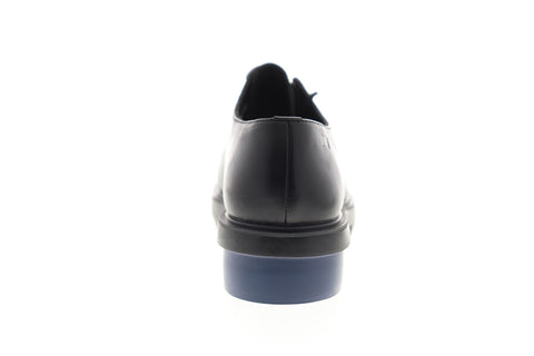 Camper Marta K200114-016 Womens Black Leather Lace Up Oxford Flats Shoes
