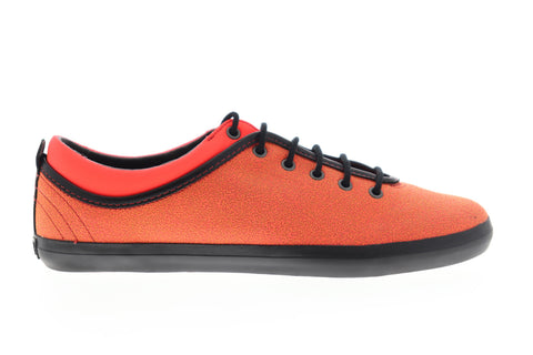 Camper Motel K200120-008 Womens Orange Leather Low Top Euro Sneakers Shoes