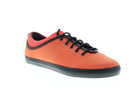 Camper Motel K200120-008 Womens Orange Leather Low Top Euro Sneakers Shoes
