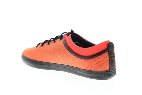 Camper Motel K200120-008 Womens Orange Leather Low Top Euro Sneakers Shoes