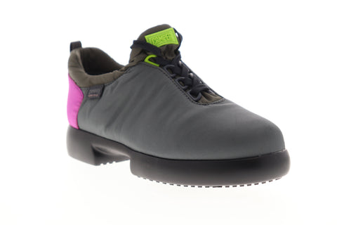 Camper Fiss K200210-004 Womens Gray Canvas Low Top Lace Up Euro Sneakers Shoes