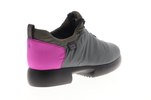 Camper Fiss K200210-004 Womens Gray Canvas Low Top Lace Up Euro Sneakers Shoes