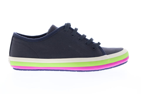 Camper Portol K200277-001 Womens Blue Canvas Low Top Lace Up Euro Sneakers Shoes