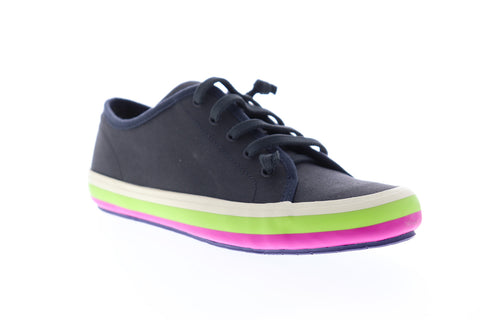 Camper Portol K200277-001 Womens Blue Canvas Low Top Lace Up Euro Sneakers Shoes