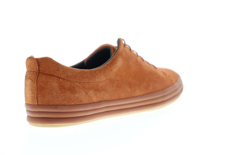 Camper Hoops K200298-014 Womens Brown Suede Low Top Lace Up Euro Sneakers Shoes
