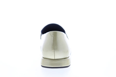 Camper Fidelia K200318-001 Womens Gold Yellow Patent Leather Loafer Flats Shoes