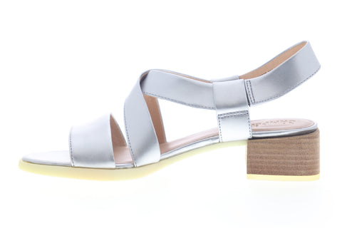 Camper Kobo K200328-002 Womens Gray Leather Slingback Sandals Shoes