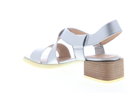 Camper Kobo K200328-002 Womens Gray Leather Slingback Sandals Shoes