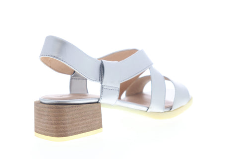 Camper Kobo K200328-002 Womens Gray Leather Slingback Sandals Shoes