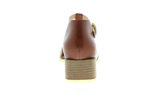 Camper Kobo K200332-002 Womens Brown Leather Adjustable Strap Pumps Heels Shoes