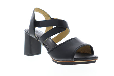 Camper Myriam K200340-001 Womens Black Leather Pumps Heels Shoes