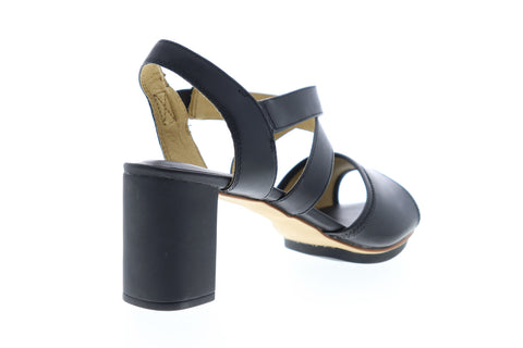 Camper Myriam K200340-001 Womens Black Leather Pumps Heels Shoes