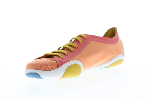 Camper Noshu K200351-009 Womens Orange Mesh Low Top Lace Up Euro Sneakers Shoes