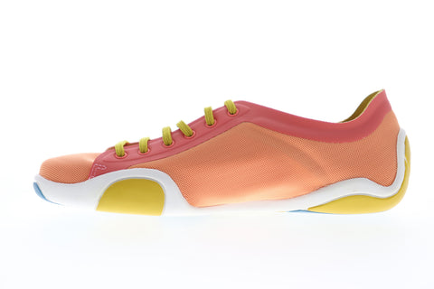 Camper Noshu K200351-009 Womens Orange Mesh Low Top Lace Up Euro Sneakers Shoes