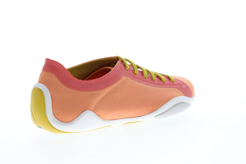 Camper Noshu K200351-009 Womens Orange Mesh Low Top Lace Up Euro Sneakers Shoes