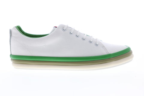 Camper Hoops K200403-001 Womens White Canvas Low Top Lace Up Euro Sneakers Shoes