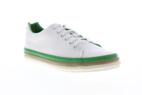 Camper Hoops K200403-001 Womens White Canvas Low Top Lace Up Euro Sneakers Shoes