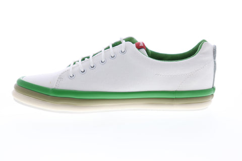 Camper Hoops K200403-001 Womens White Canvas Low Top Lace Up Euro Sneakers Shoes