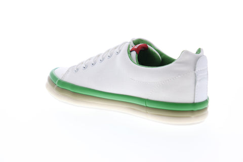 Camper Hoops K200403-001 Womens White Canvas Low Top Lace Up Euro Sneakers Shoes