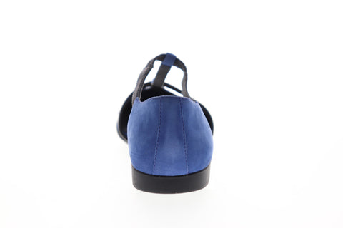 Camper Casi Tiptap K200448-002 Womens Blue Suede Slip On Ballet Flats Shoes