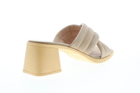 Camper Karolina K200463-001 Womens Beige Tan Nubuck Leather Pumps Heels Shoes