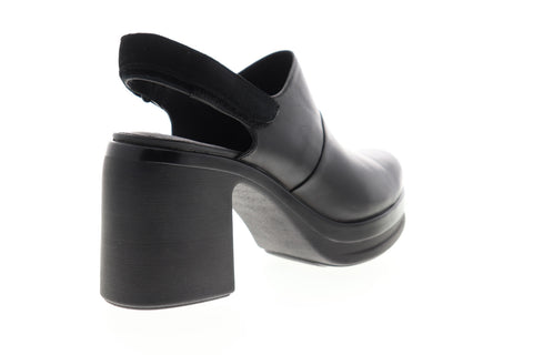 Camper Alice K200466-001 Womens Black Leather Adjustable Strap Pumps Heels Shoes