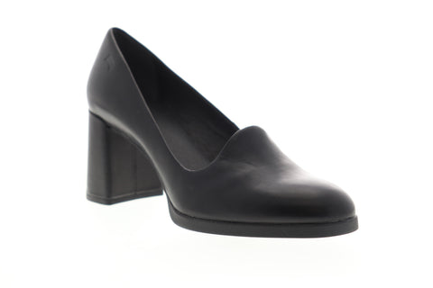 Camper Kara K200557-001 Womens Black Leather Slip On Pumps Heels Shoes