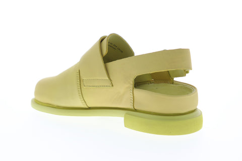 Camper Eda K200668-007 Womens Yellow Leather Slingback Sandals Shoes