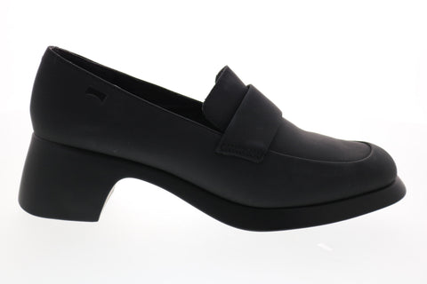 Camper Trisha K200781-001 Womens Black Leather Slip On Pumps Heels Shoes