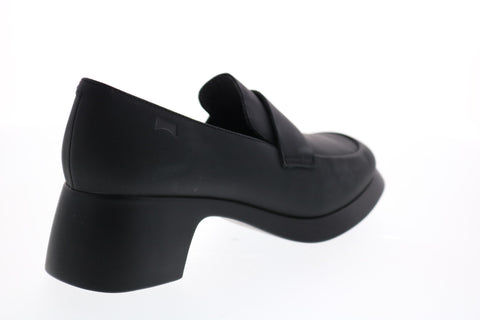 Camper Trisha K200781-001 Womens Black Leather Slip On Pumps Heels Shoes