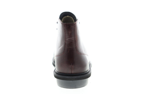 Camper Mateo K300061-004 Mens Red Leather Lace Up Casual Dress Boots Shoes