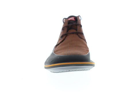 Camper Beetle K300135-002 Mens Brown Canvas Low Top Lace Up Euro Sneakers Shoes