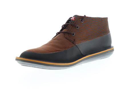 Camper Beetle K300135-002 Mens Brown Canvas Low Top Lace Up Euro Sneakers Shoes