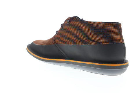 Camper Beetle K300135-002 Mens Brown Canvas Low Top Lace Up Euro Sneakers Shoes