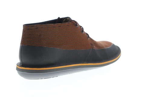 Camper Beetle K300135-002 Mens Brown Canvas Low Top Lace Up Euro Sneakers Shoes