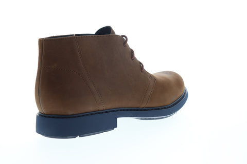 Camper Neuman K300171-001 Mens Brown Nubuck Leather Mid Top Chukkas Boots