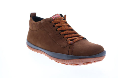 Camper Peu Pista Gm K300285-014 Mens Brown Leather Lace Up Ankle Boots
