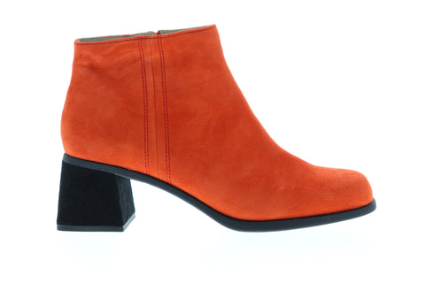 Camper Karolina K400079-011 Womens Orange Suede Zipper Dress Boots