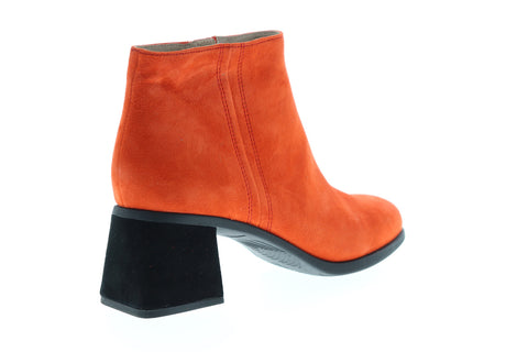 Camper Karolina K400079-011 Womens Orange Suede Zipper Dress Boots