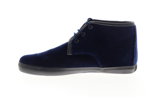 Camper Motel K400090-002 Womens Blue Canvas Mid Top Lace Up Euro Sneakers Shoes